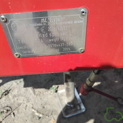 Обприскувач Ельворті 24м., 2026 р.в.